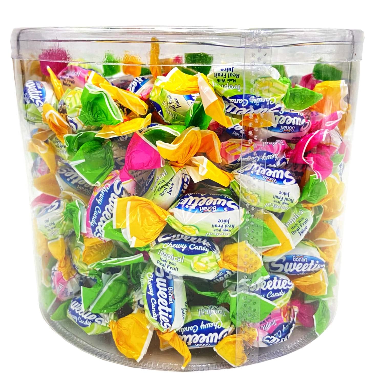 Bonart Tropical Fruit Chewy Candy Sweeties DAMLA 800g (28.21 oz) - Halal Certified, Assorted Flavors - Perfect for Parties, Snacks & Gifting