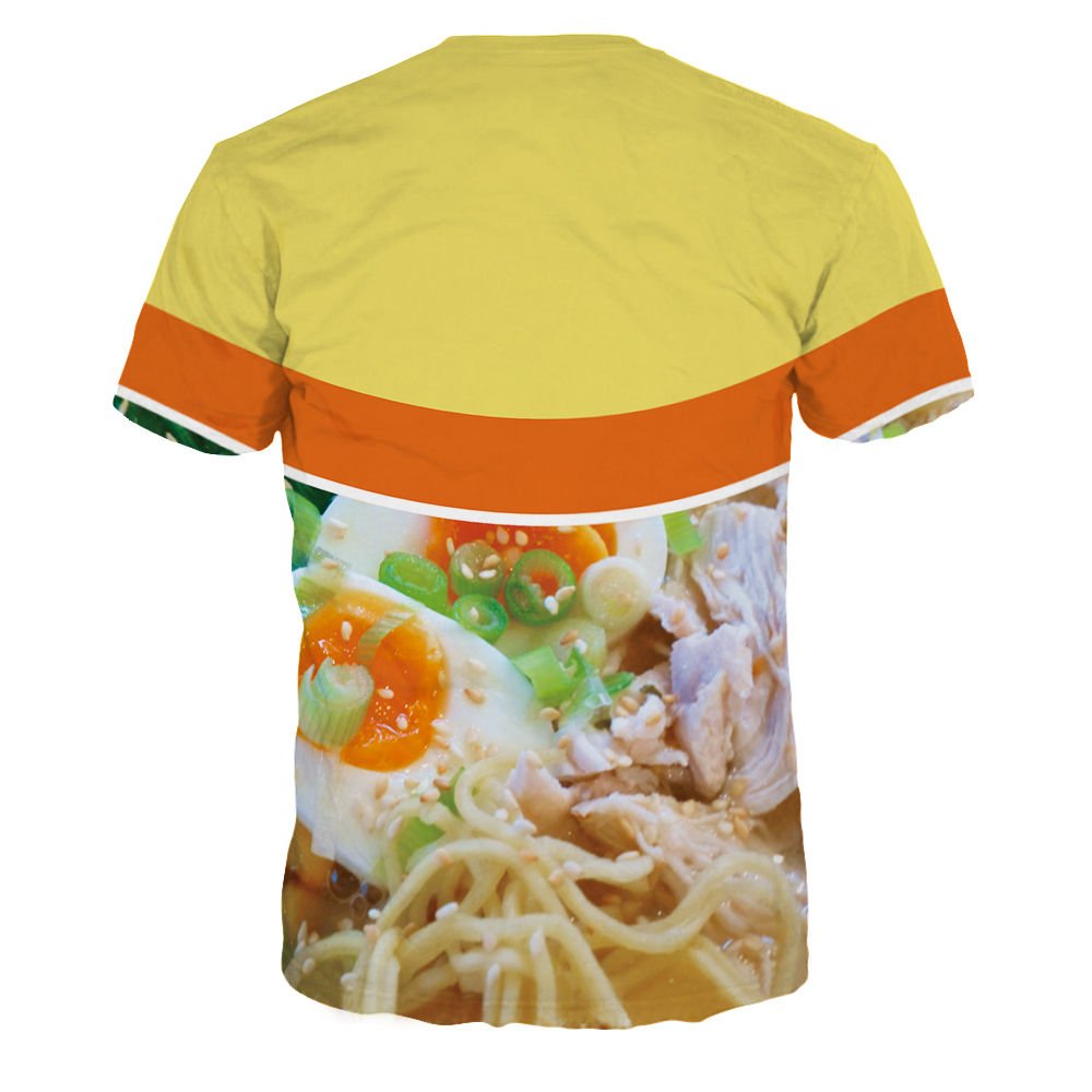 3D Ramen Noodle Soup Print Sweatshirt - Funny Pork/Chicken/Beef Design Hoodie & T-Shirt Set | Cute Asian Food Themed Outfit for Streetwear, Cosplay & Anime Fans