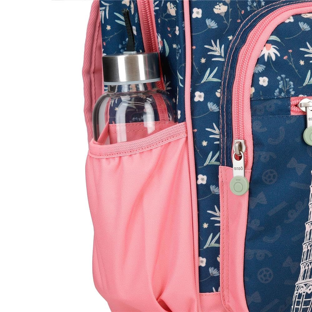 Enso Ciao Bella Kids Backpack - Colorful Polyester School Backpack for Boys & Girls - Lightweight Durable Bookbag for School, Travel & Outdoor Adventures