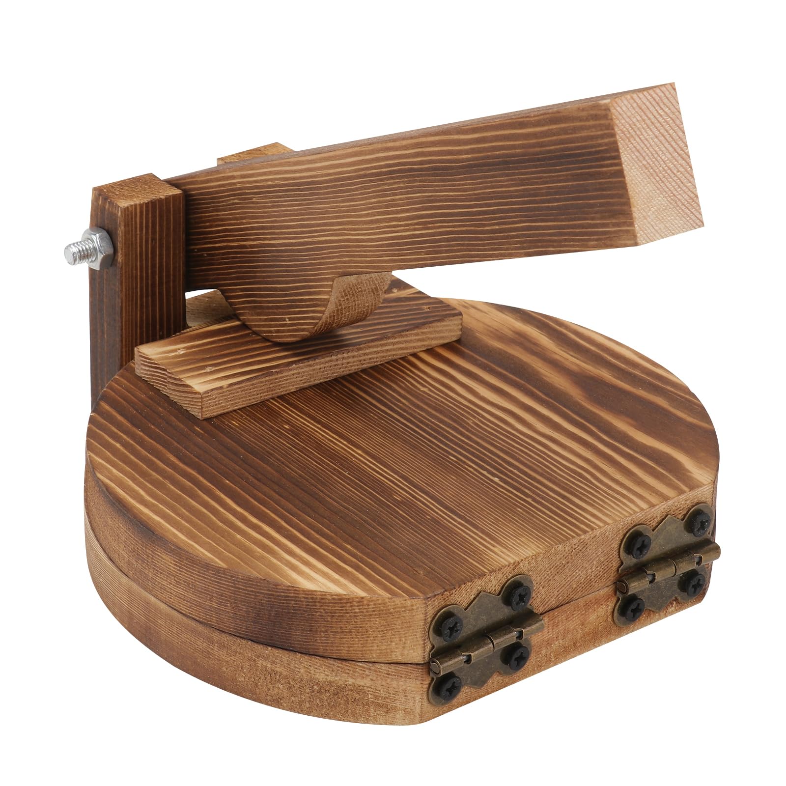 Angoily Wooden Tortilla Press & Dumpling Mold - Pre-Seasoned for Flour Tortillas, Roti, Dosa & More | Perfect for Home Cooking, Mexican Cuisine & Asian Dishes
