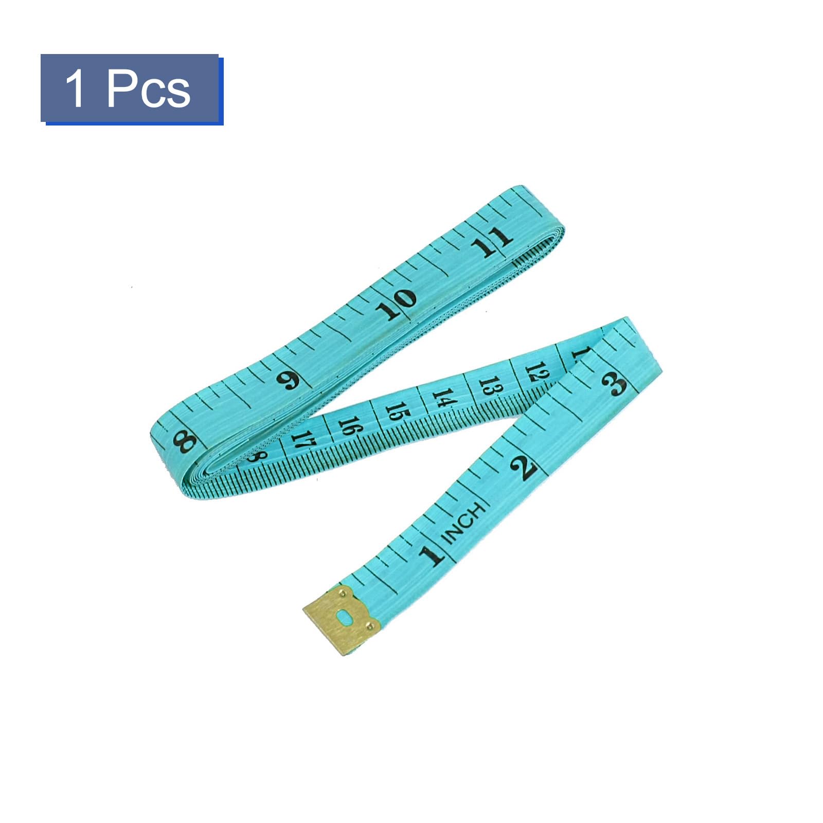 Flexible Tailor Seamstress Tape Measure 60 Inch/1.5 Meter - Lake Blue Soft Ruler for Sewing, Crafting & DIY Projects | Perfect for Dressmaking, Quilting & Fabric Measurement