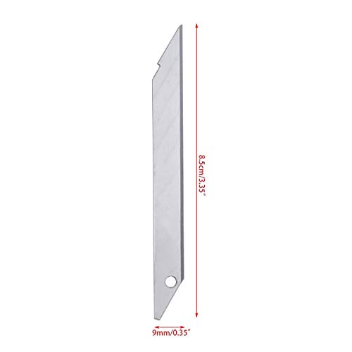 10Pcs/Box 30 Degree Precision Trimmer Blades - Stainless Steel Utility Knife Replacement Blades for Sculpting, Carving & Crafting - Perfect for DIY Projects, Woodworking & Art Creations