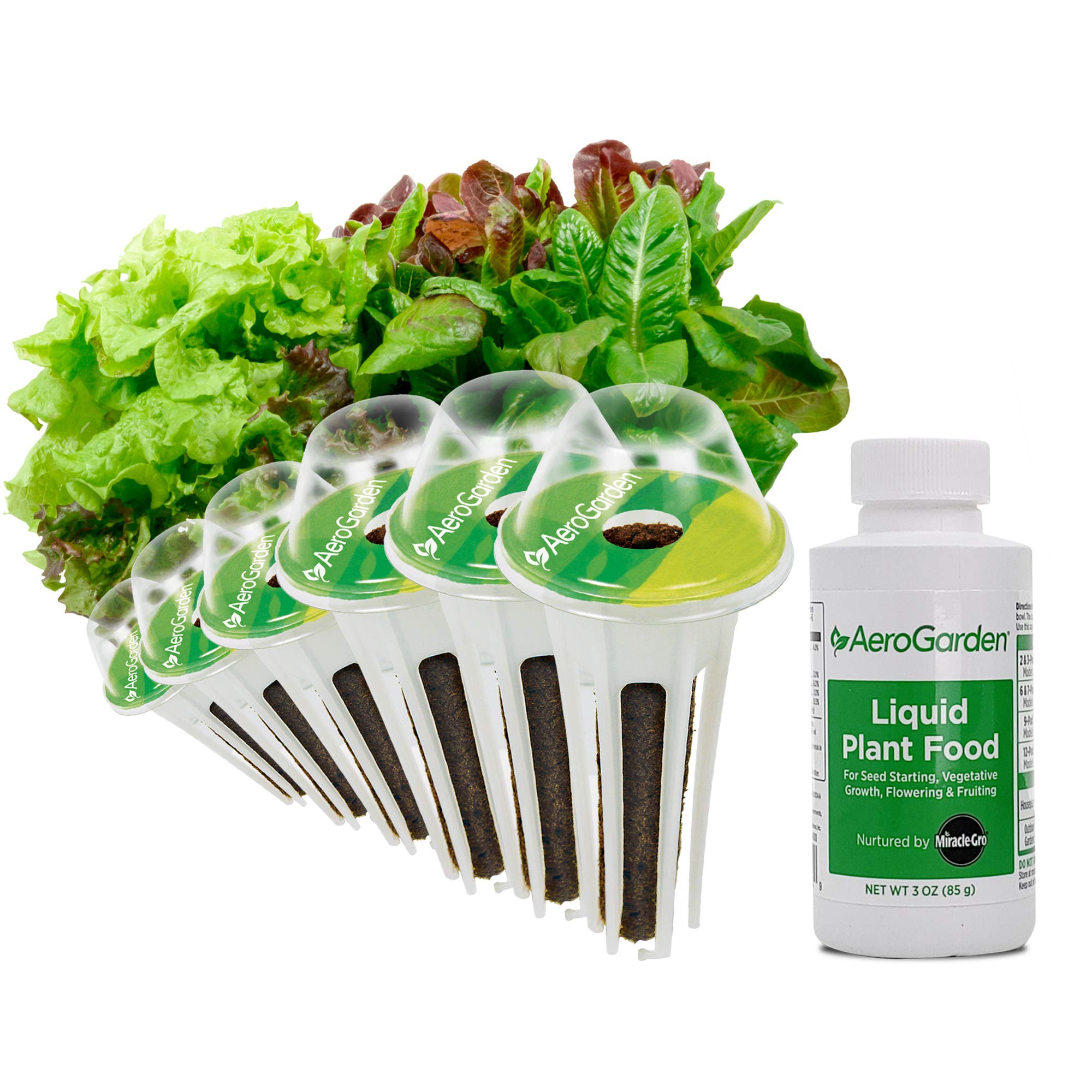 AeroGarden Harvest Elite LED Indoor Hydroponic Garden System with Heirloom Salad Greens Seed Pod Kit - Perfect for Home Gardening, Fresh Herbs & Vegetables Year-Round