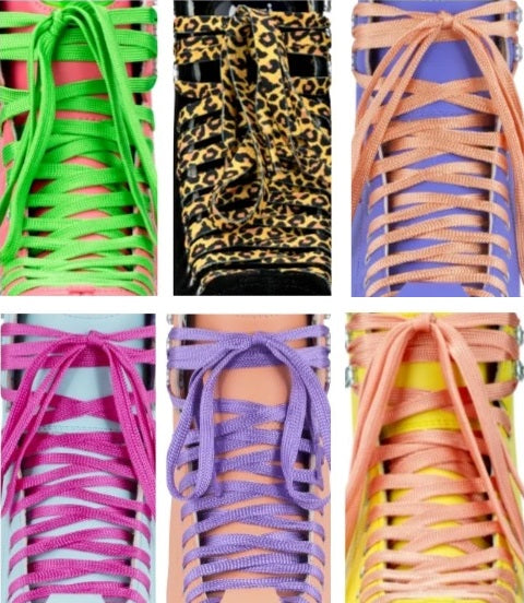 Premium Moxi Laces for Roller Skates - Durable & Stylish Skate Shoe Laces for Women & Men - Perfect for Derby, Artistic Skating & Outdoor Rollerblading