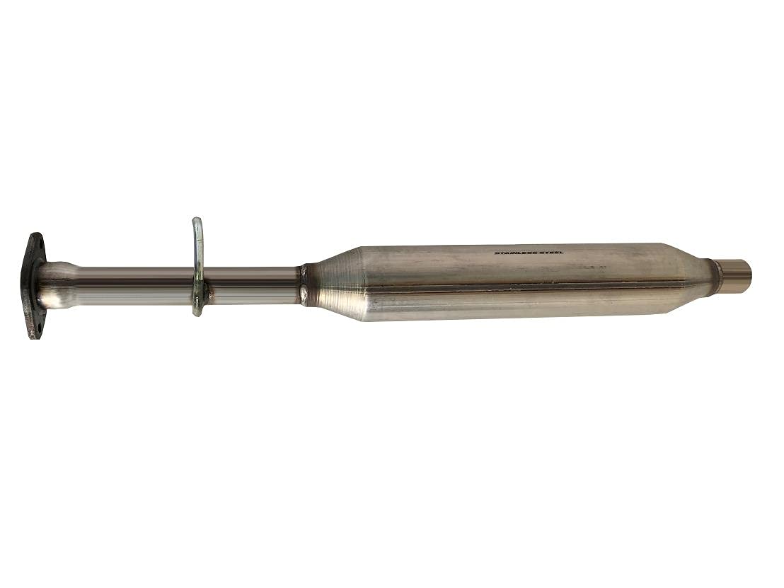 Stainless Steel Exhaust Resonator with Hangers & Bolts for 2004-2008 Chevy Malibu - Durable Performance Upgrade for Smoother Ride & Better Sound