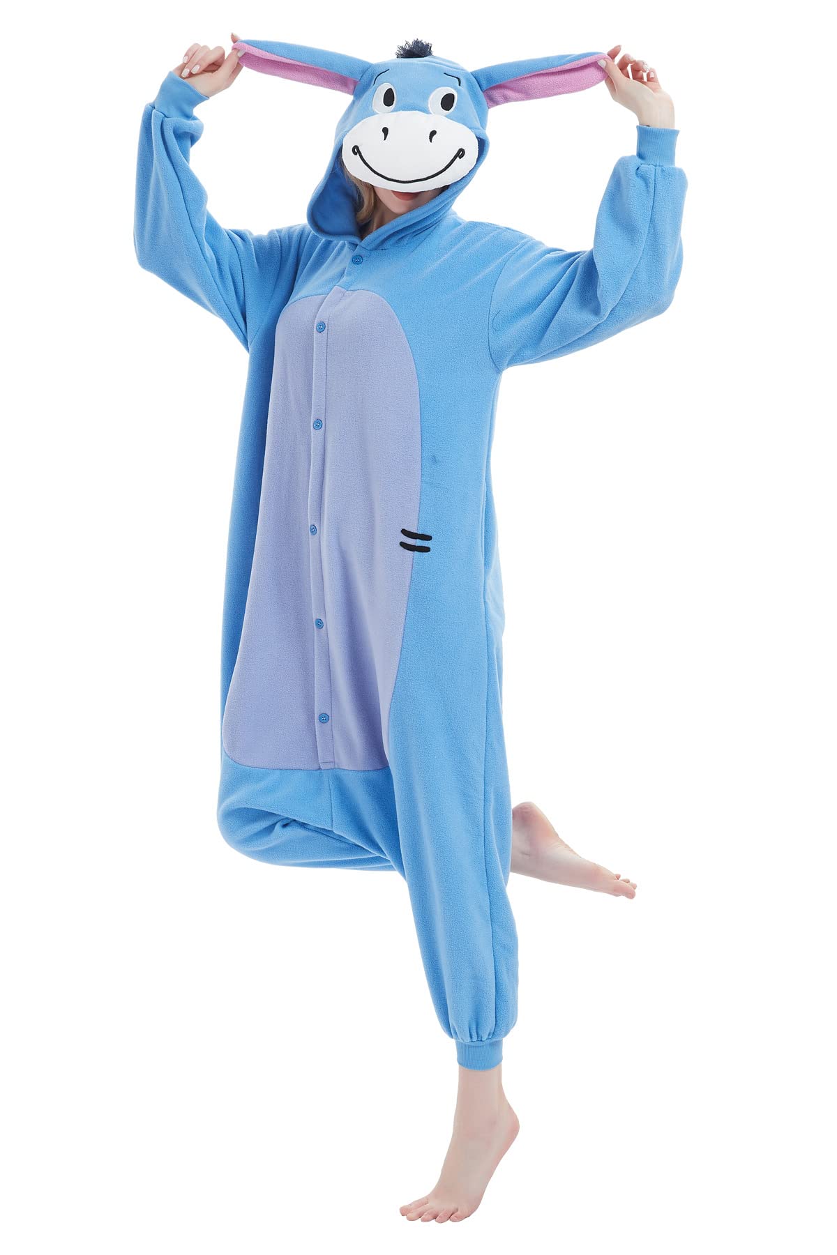 Animal Onesie Adult Costume - One Piece Pajamas for Women & Men | Soft & Cozy Cosplay Outfit for Halloween, Christmas, Parties & Loungewear