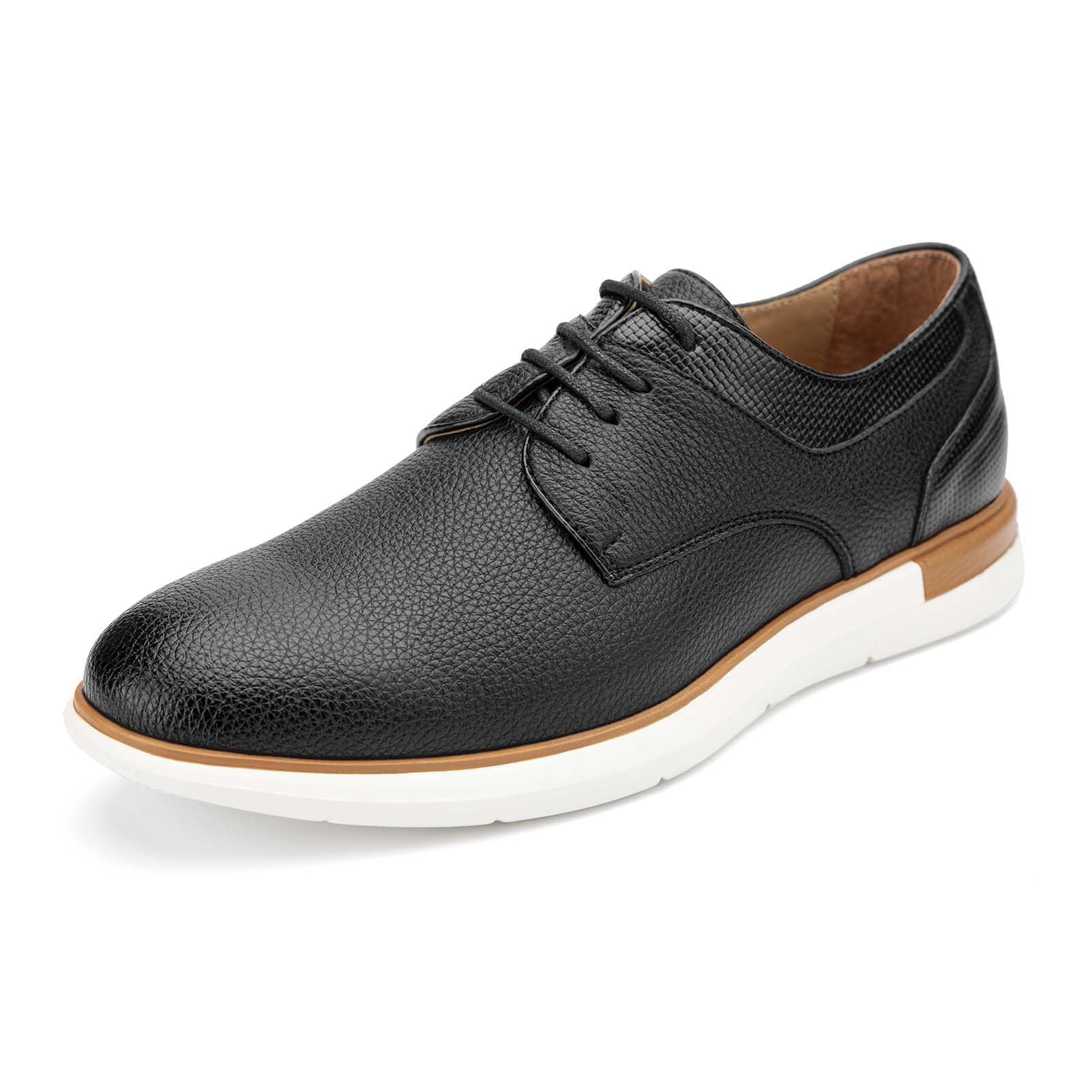 Meijiana Men's Oxford Dress Shoes - Genuine Leather Lace-Up Business Casual Shoes for Work & Formal Occasions | Comfortable Office & Wedding Footwear