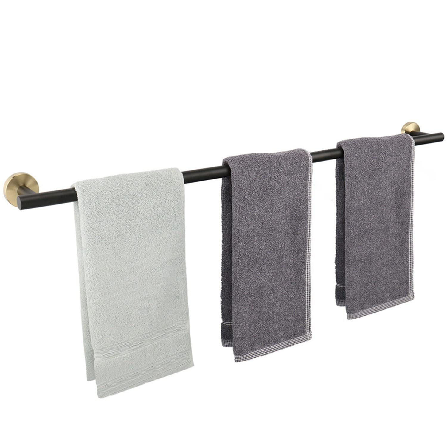 Premium TocTen 30IN Bath Towel Bar - Heavy Duty SUS304 Stainless Steel Wall Mounted Towel Holder for Bathroom, Shower & Spa - Black Gold Finish for Luxury Home Decor & Hotel Use