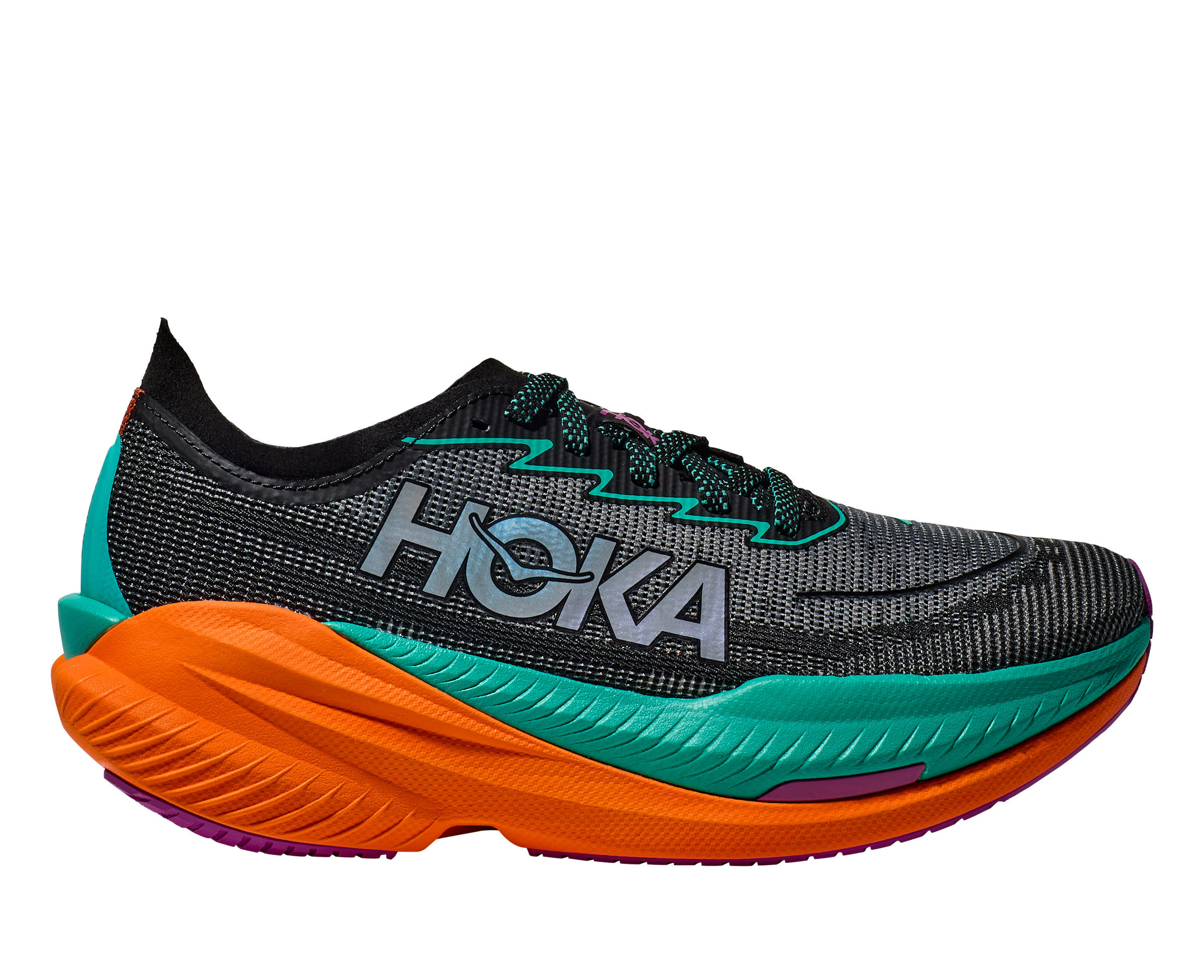 Men's Mach X 2 Running Shoes - Lightweight BCQ Black/Electric Aqua Athletic Sneakers for Jogging, Gym Workouts & Casual Wear