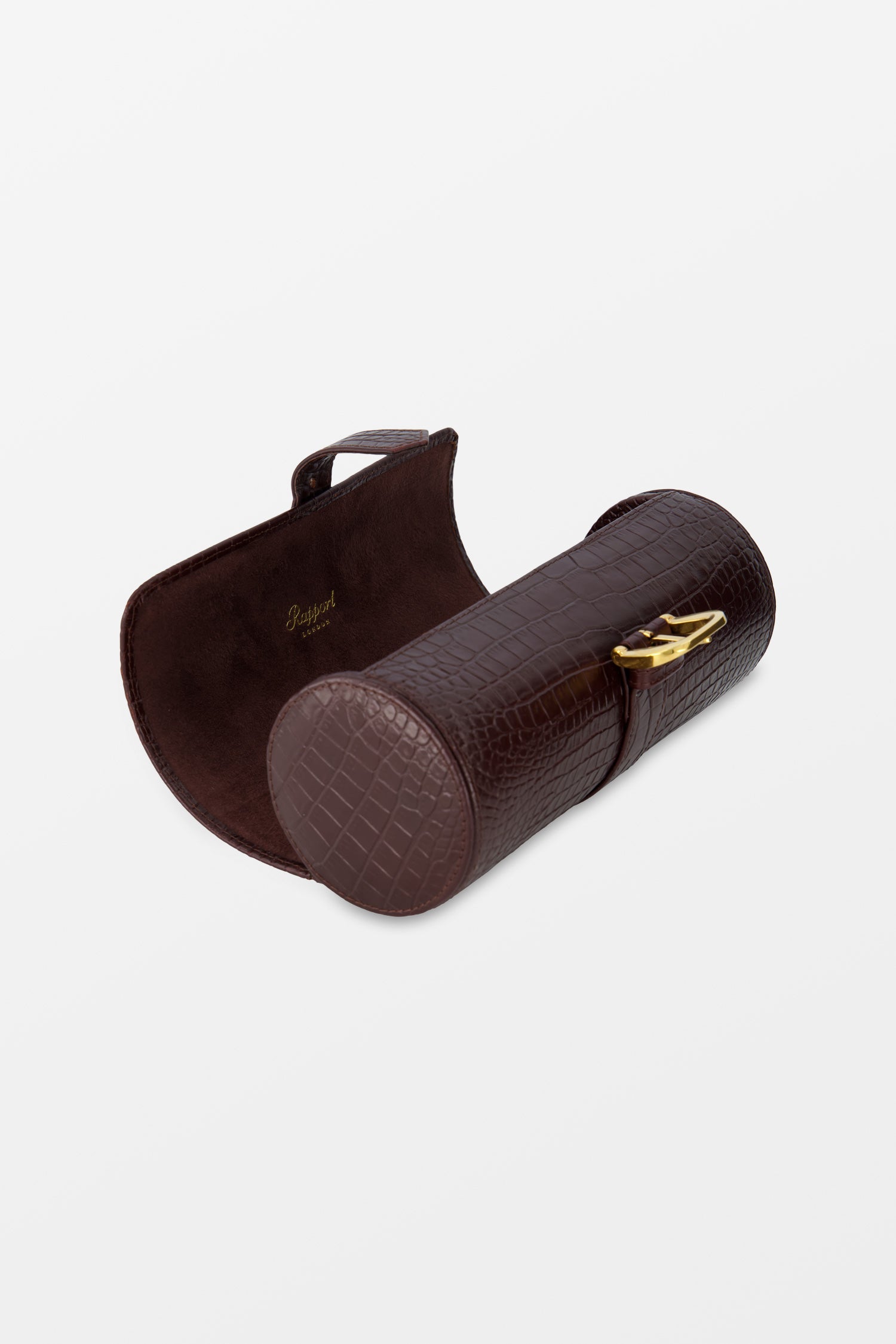 Premium Brown Leather Watch Roll Case for 3 Watches - Travel & Storage Organizer for Men | Perfect for Business Trips, Vacations & Watch Collection Display