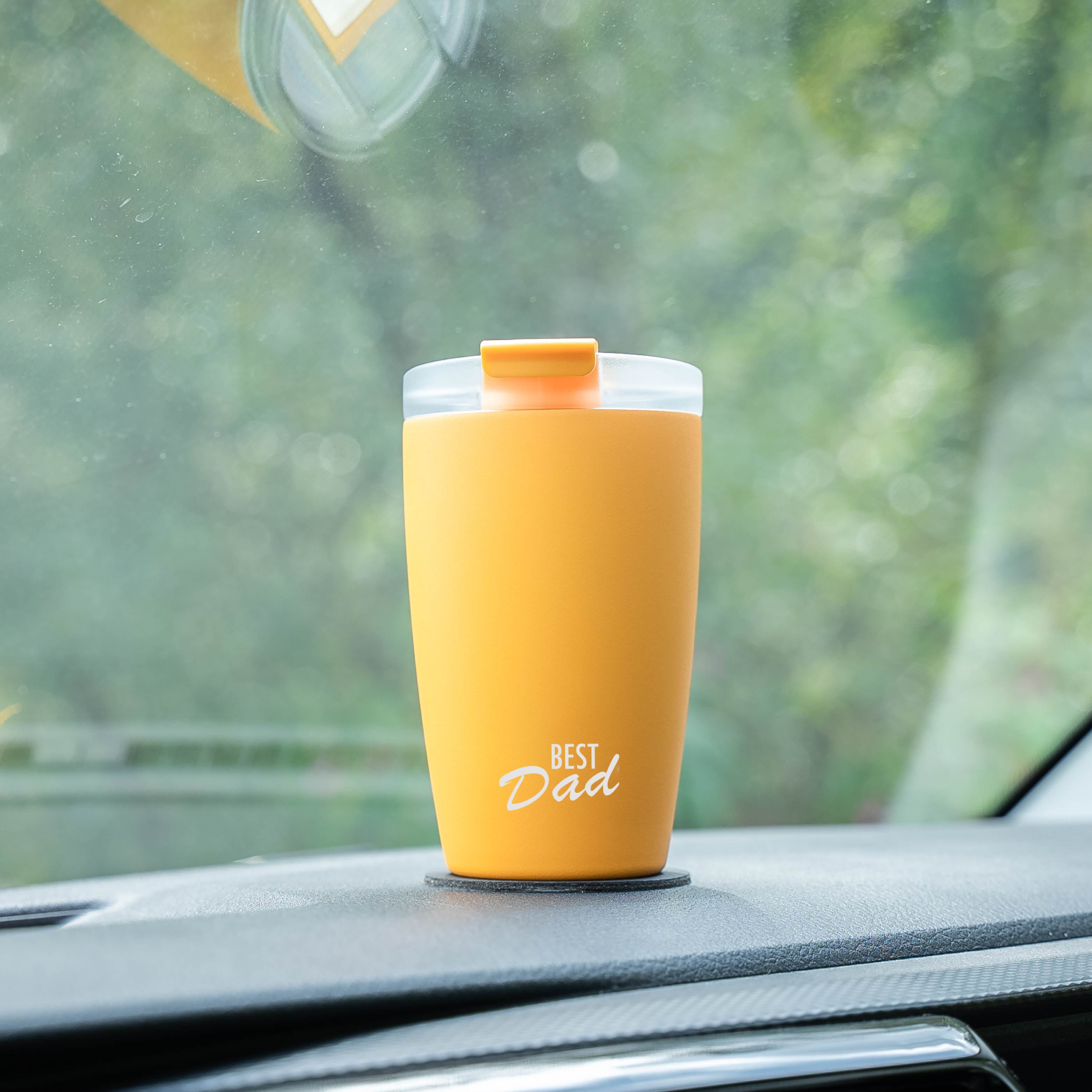 Sunrise Magnetic Travel Mug - Best Insulated Coffee Thermos for Dad - Perfect for Commuting, Camping & Outdoor Adventures