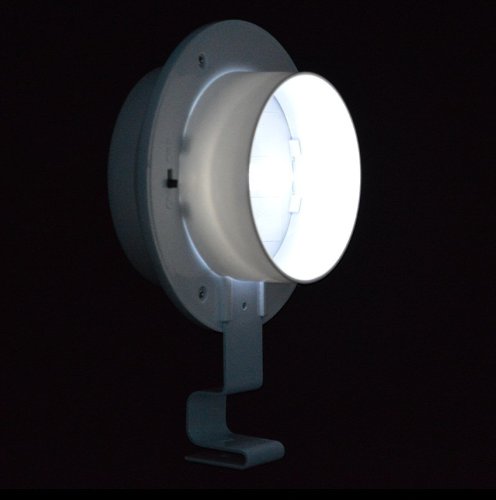 Solar Powered Outdoor LED Light - 3 Bright LEDs for Fence, Roof, Gutter, Garden & Yard Wall Lighting | Weatherproof & Energy Efficient Landscape Lighting for Pathways, Patios & Home Security