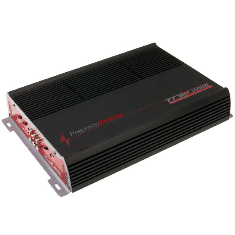 Precision Power TRAX4.1600D 1600W Max (400W RMS) 4 Channel Class D Car Amplifier - 2 Ohm Stable for Car Audio System Upgrade | Perfect for Trucks, SUVs and Custom Car Stereo Installations