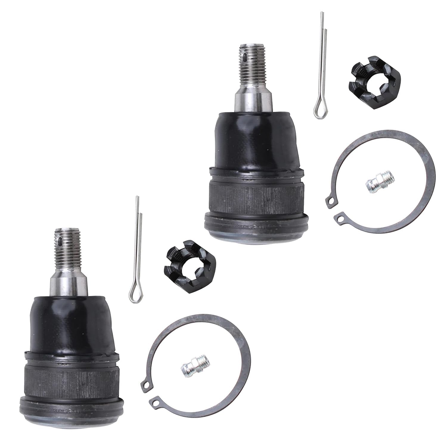 Detroit Axle Complete Front End Suspension Kit for 2001-2005 Honda Civic - Includes Rack & Pinion, Control Arms, Sway Bars, Ball Joints, Tie Rods & Wheel Bearings - Perfect for Smooth Ride & Precise Steering Replacement