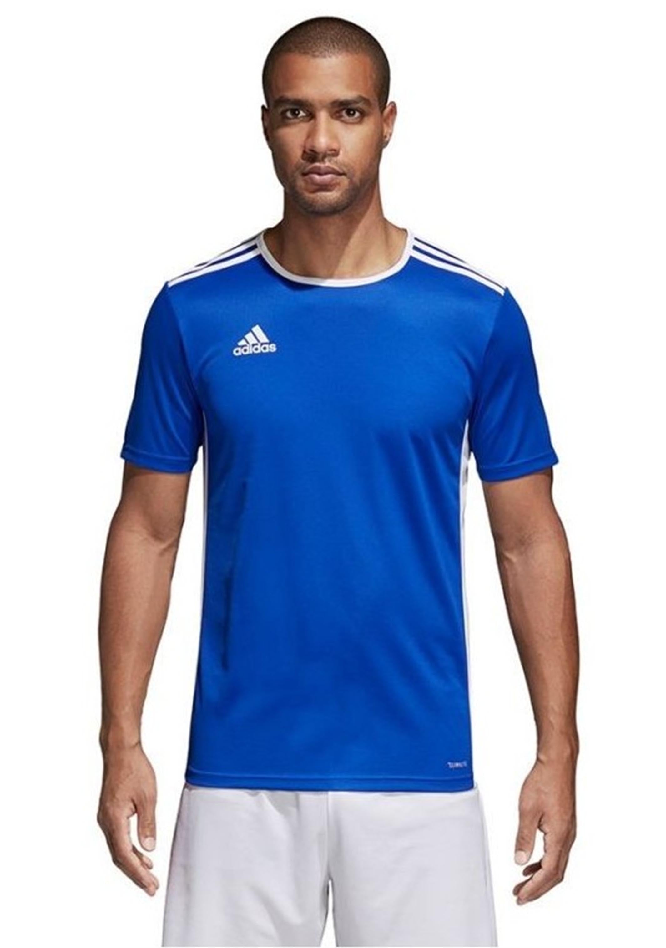 Adidas Men's Entrada 18 Soccer Jersey - Lightweight Breathable Football Shirt for Training & Matches - Perfect for Fans, Players & Casual Wear
