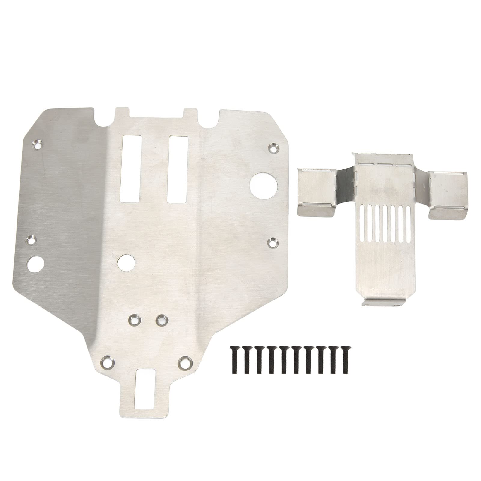 Stainless Steel RC Car Chassis Armor & Rear Axle Protector - Upgrade Parts for Feiyue FY03 FY06 FY07 1/12 Scale RC Cars | Off-Road Protection & Performance Enhancement