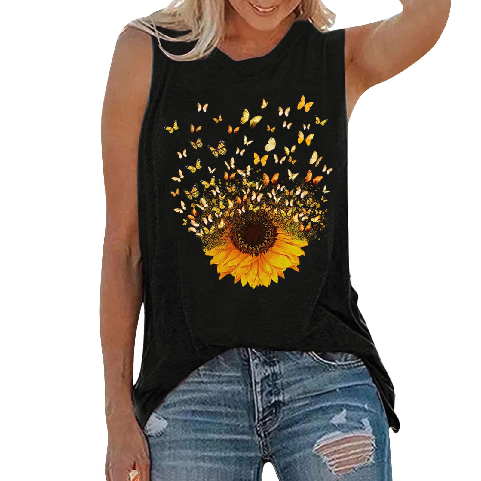 Sexy Sleeveless High Neck Racerback Cropped Tank Top for Women - Trendy Cute Halter Neck Crop Top Vest - Black Small - Perfect for Summer Outfits, Gym Wear & Casual Fashion