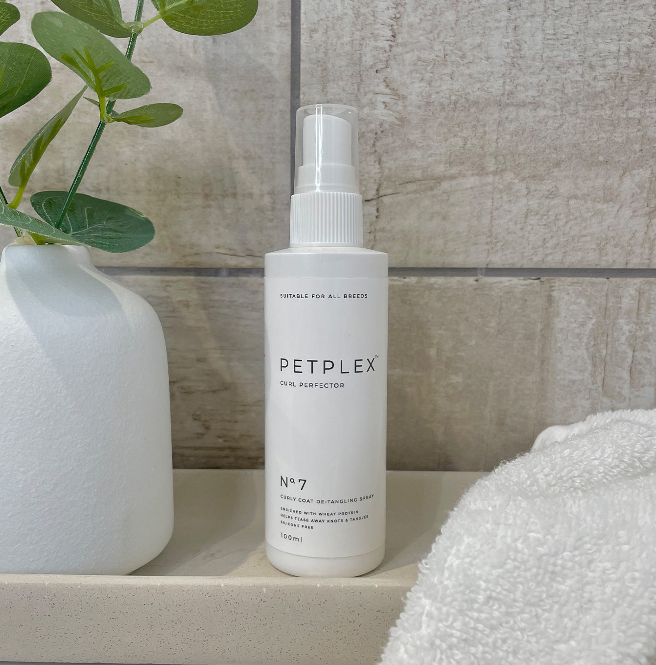 PetPlex No. 7 Curl Perfector Detangling Spray 100ml - Leave-In Conditioner for Curly Hair - Tames Frizz & Enhances Curls - Perfect for Daily Hair Care & Styling