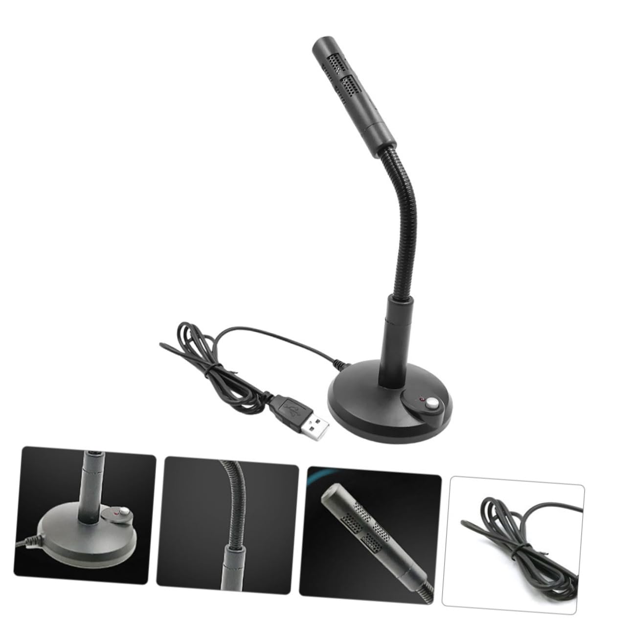 Jojofuny 3-Pack USB Condenser Microphone for PC & Laptop - Adjustable Computer Mic with Clear Sound for Gaming, Streaming, Podcasting & Online Meetings - Portable USB Microphone for Home Office & Studio Use
