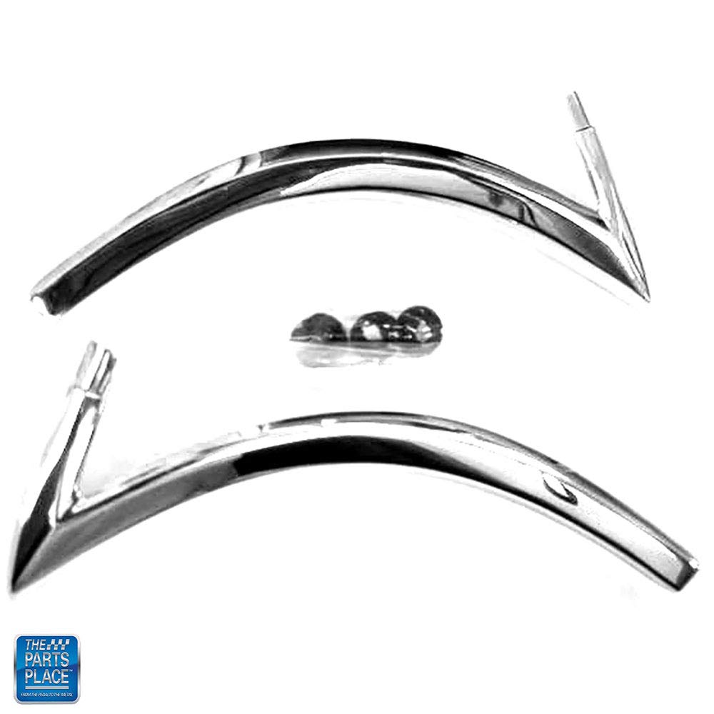 Vinyl Top Molding End Caps - Pair of 2 for Car Roof Trim Protection | Weatherproof & Durable Auto Accessories for Sedan, SUV, Truck | Easy Installation & Perfect Fit