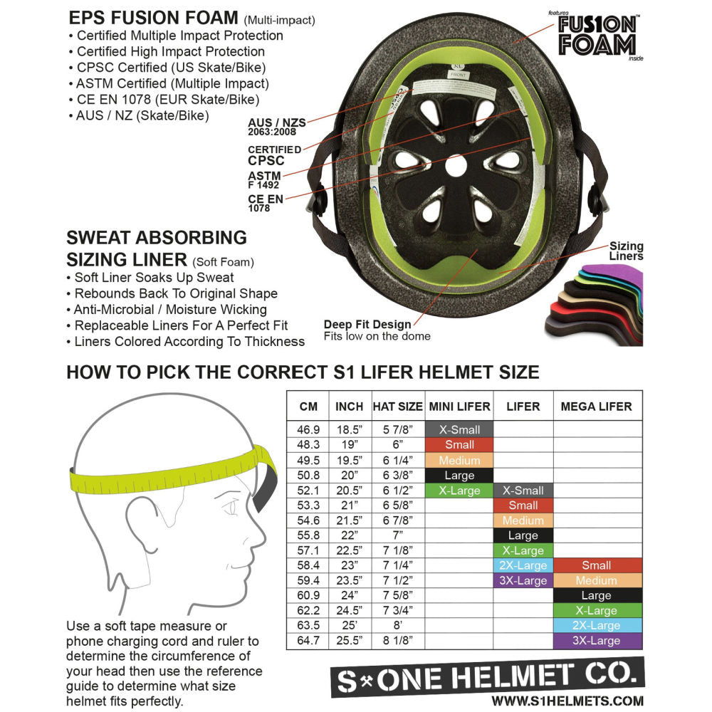 S One Lifer Helmet - Black/White Glitter Bomba Hache Skateboard & Bike Helmet for Adults & Kids - Perfect for Skateboarding, Cycling & Outdoor Sports Safety