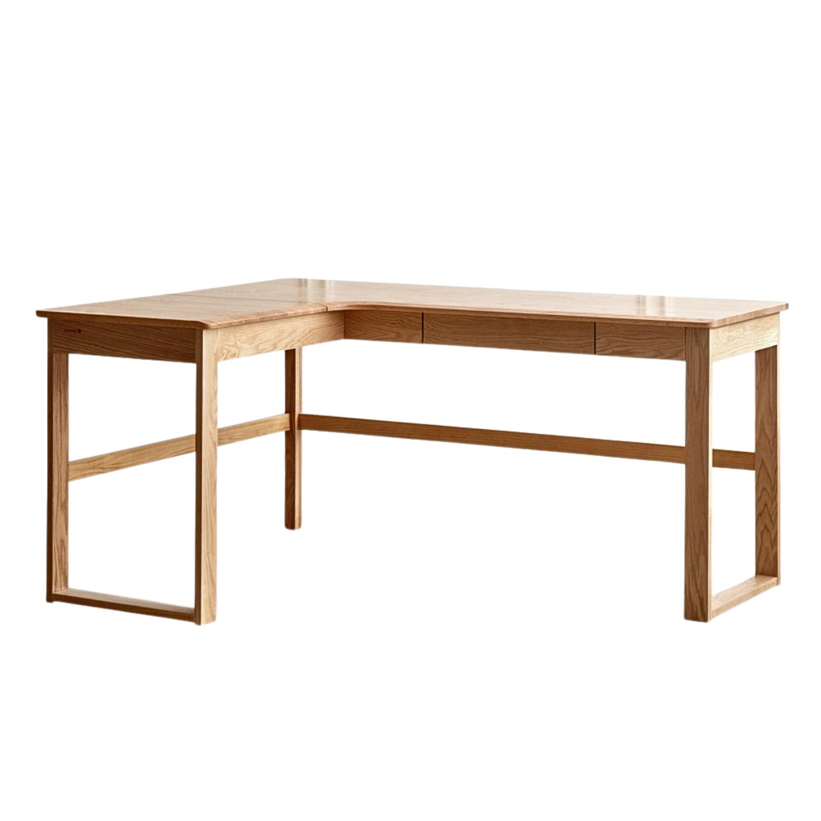 63x47.2x29.5 inch / 160x120x75сm / Natural Wood Color / left corner desk