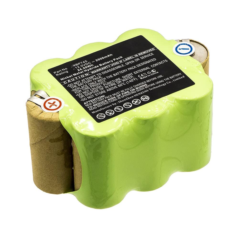 Synergy Digital Replacement Vacuum Cleaner Battery for Shark XBP745 - 12V 2000mAh Ni-MH Battery Pack | Compatible with Shark Cordless Vacuums | Ideal for Home Cleaning & Pet Hair Removal