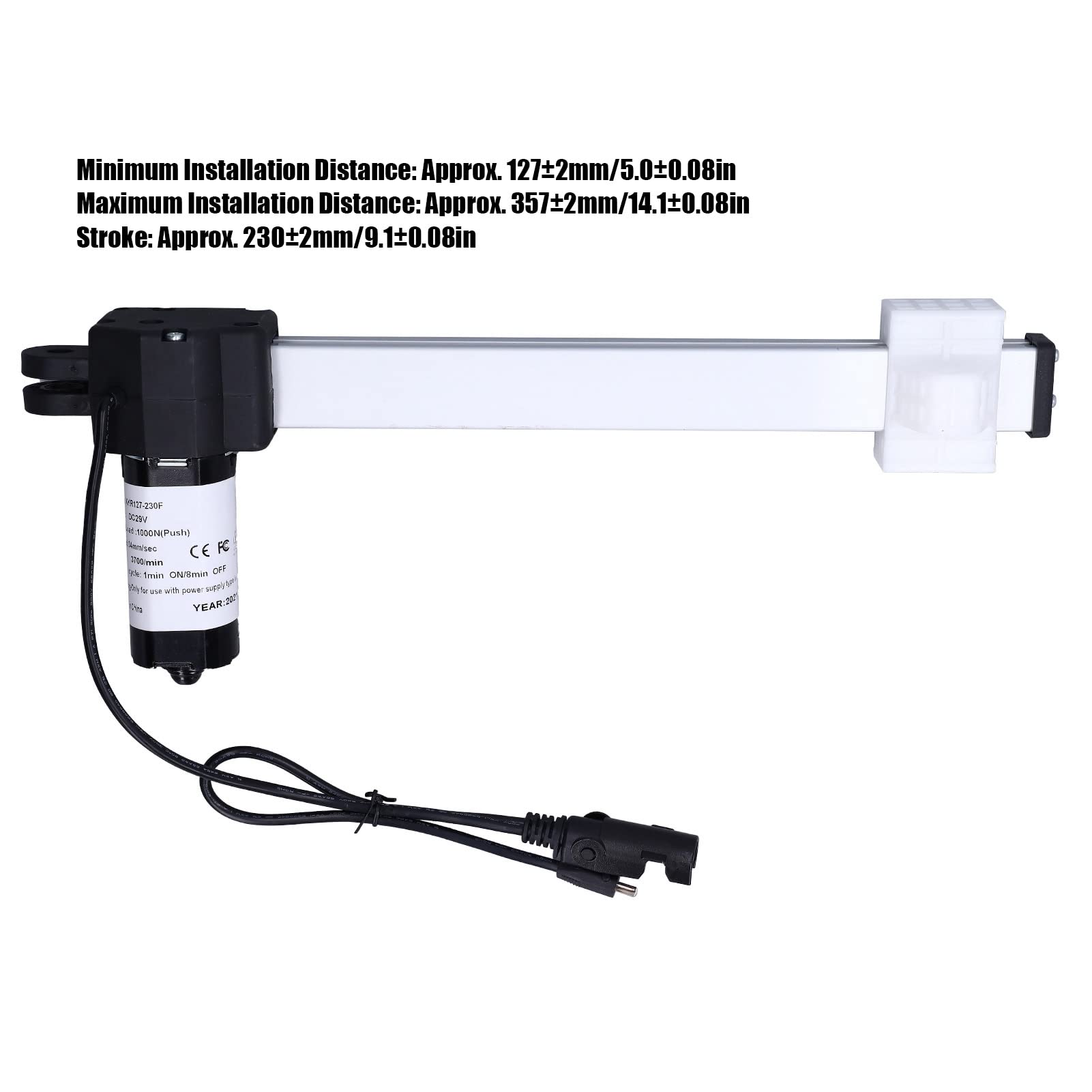 Electric Recliner Motor Actuator 230mm/9in DC29V - Replacement Motor for Electric Sofa, Bed & Recliner Chairs - Heavy Duty Quiet Linear Actuator for Home Theater Seating, Massage Chairs & Adjustable Furniture