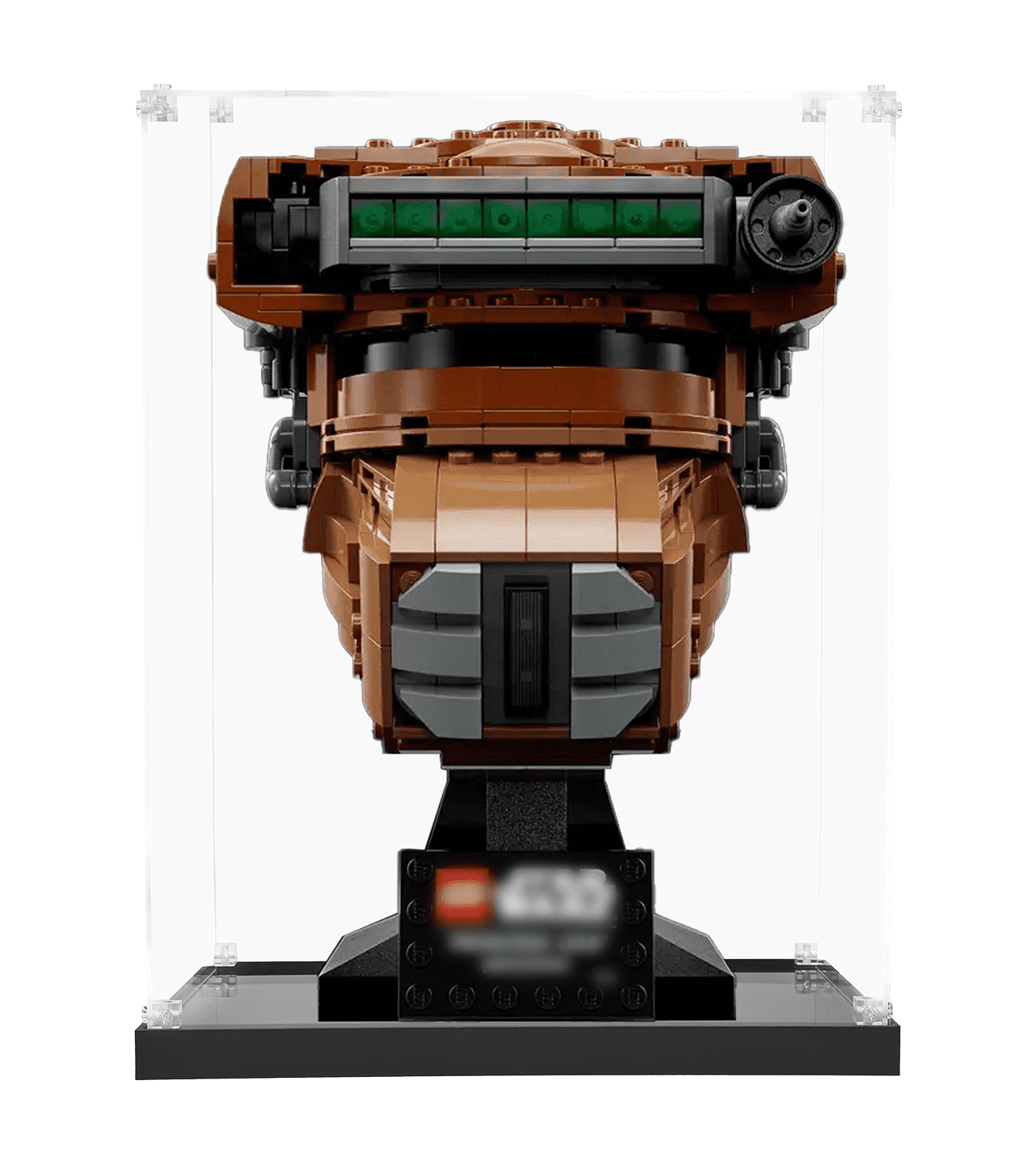 LEGO Star Wars Princess Leia (Boushh) Helmet 75351 Display Case - Premium Acrylic Showcase for Collectible LEGO Sets - Perfect for Home Decor, Office Display & Gift for Star Wars Fans