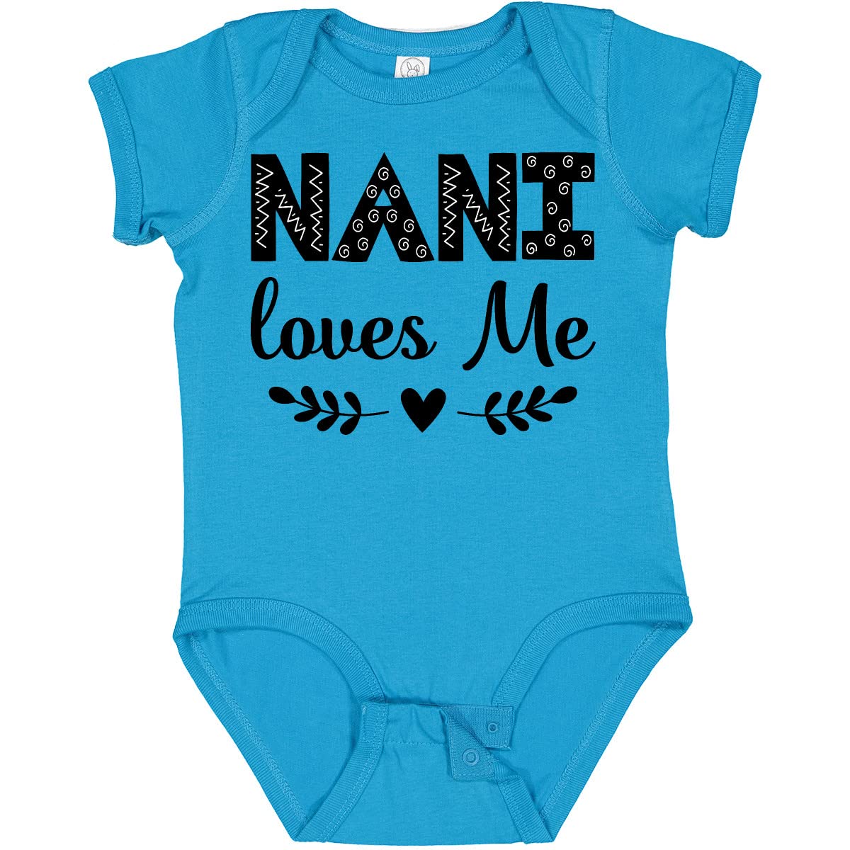 Inktastic Nani Loves Me Baby Bodysuit - Soft Cotton Infant Onesie for Newborns & Toddlers - Perfect for Family Photos, Playdates & Everyday Wear