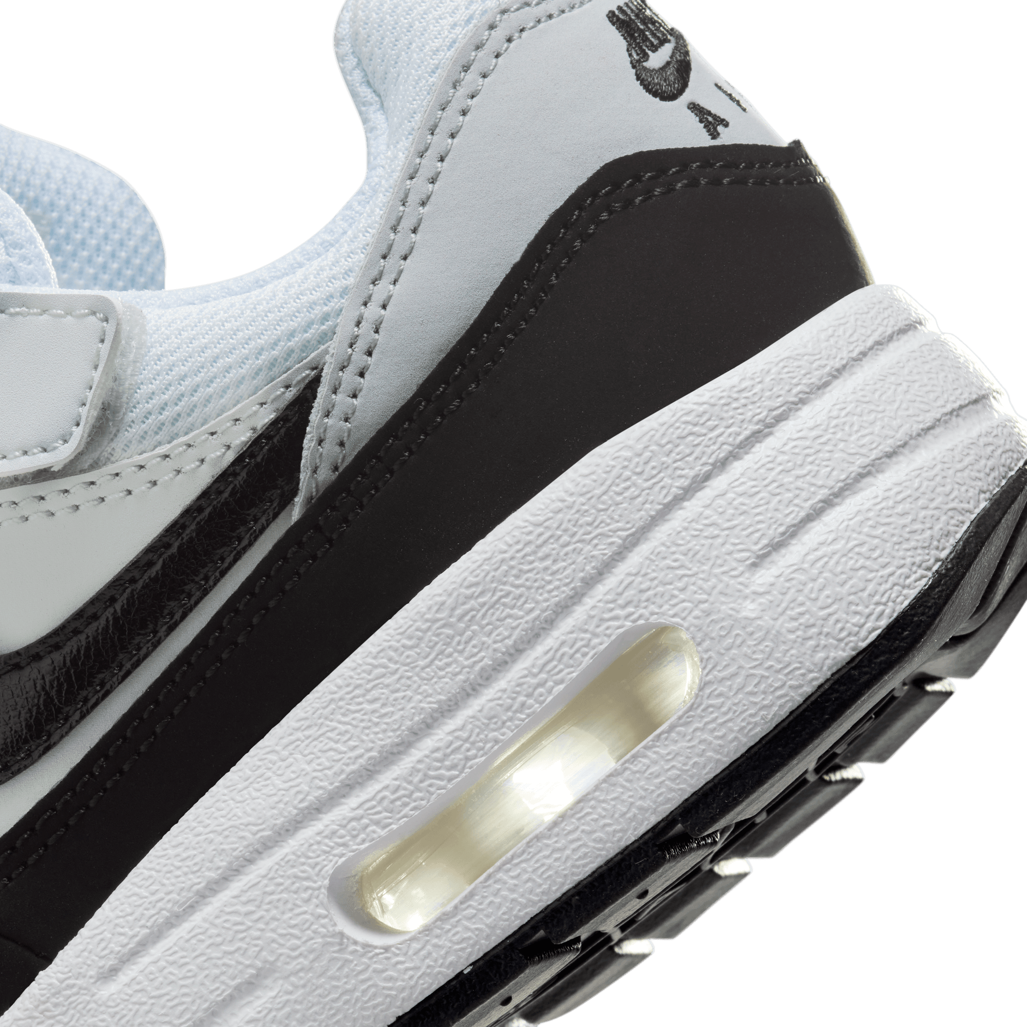 Nike Air Max 1 EasyOn PS Kids' Sneakers - White/Pure Platinum/Black | Comfortable Slip-On Design for School & Play