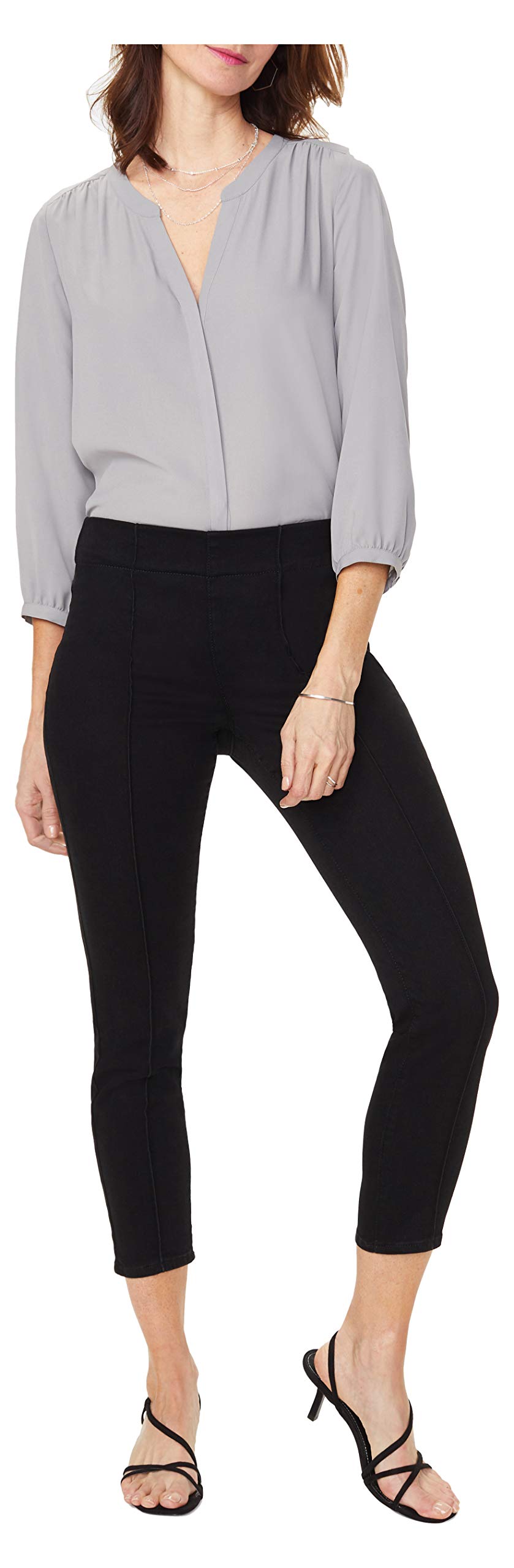 NYDJ Women's Petite Skinny Ankle Pull-on Jeans - Stretch Denim Pants for Work & Casual Wear | Comfortable Pull-On Design for Everyday Outfits
