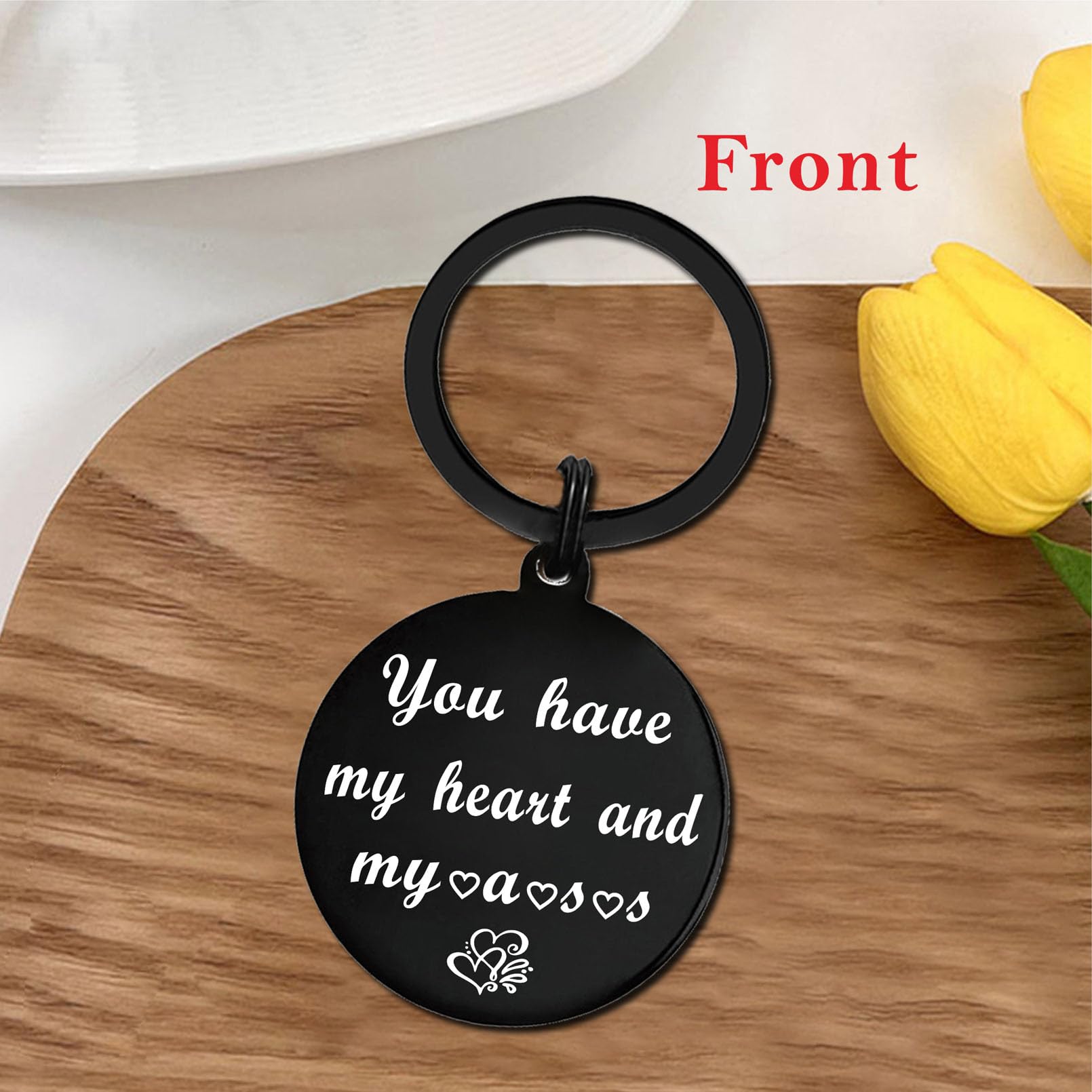 Funny Keychain Gift for Husband - Best Father's Day & Birthday Present from Wife, Boyfriend Gifts, I Love You Keepsake (Perfect for Anniversaries, Christmas & Special Occasions)