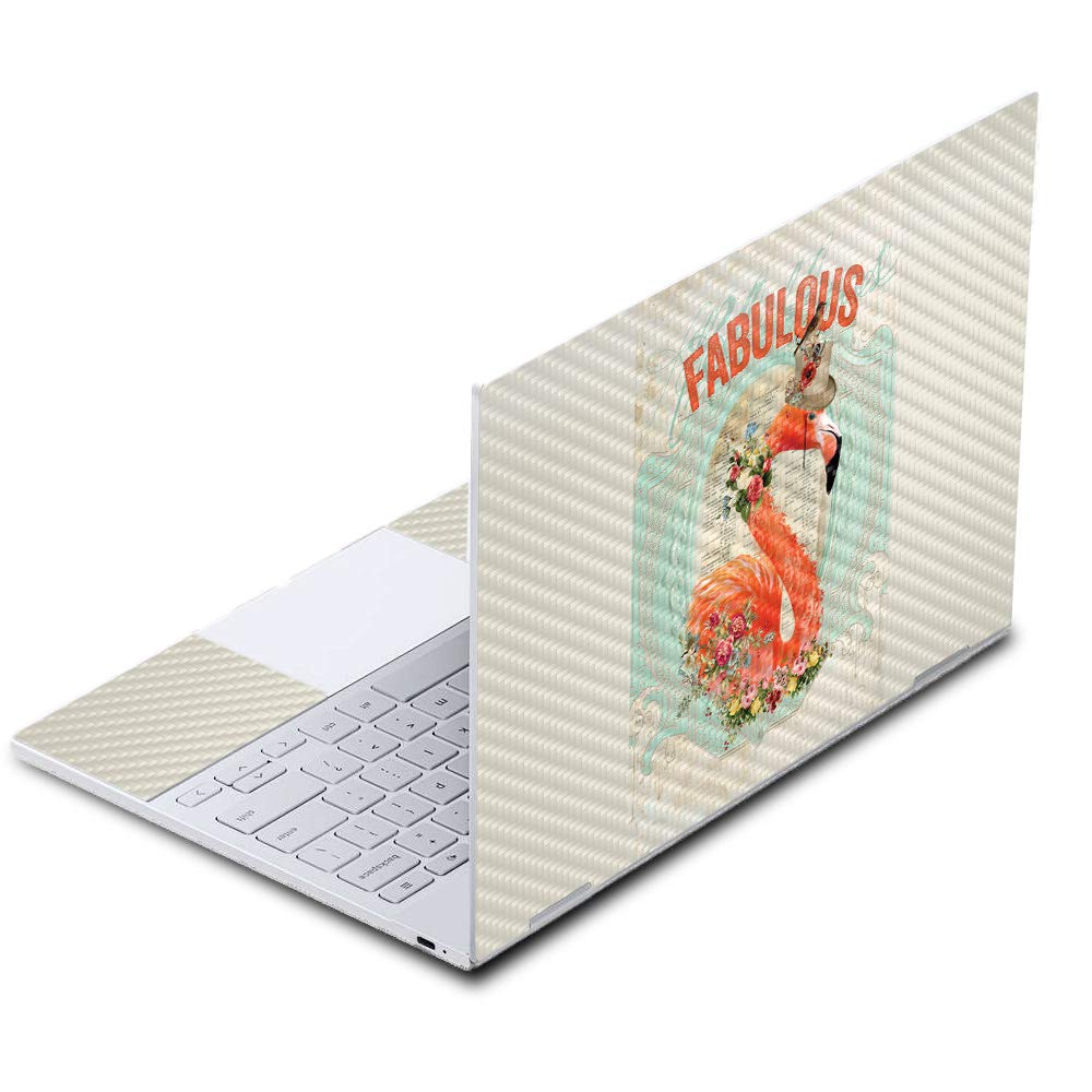 Premium Carbon Fiber Skin for Google Pixelbook - Fabulous Flamingo Design | Protective & Durable Textured Cover | Easy to Apply & Remove | Made in USA | Perfect for Work, Travel & School Use