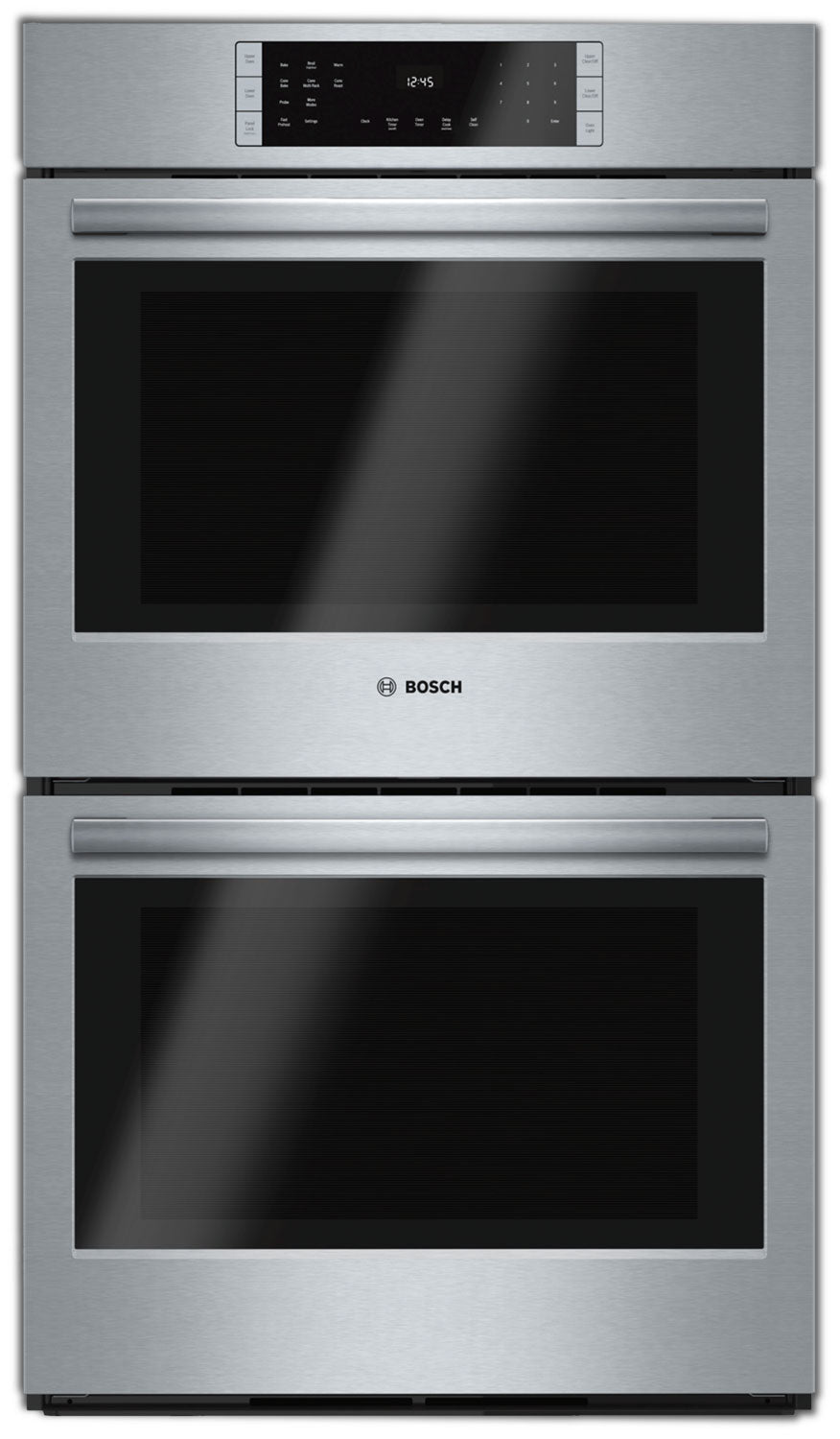 Bosch HBL8651UC 30 Inch Stainless Steel Double Wall Oven - 9.2 Cu. Ft. Capacity, Convection Bake & Broil, Self-Cleaning - Perfect for Large Family Cooking & Holiday Baking