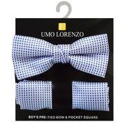 Stylish Boys' Bow Tie and Pocket Square Set - Perfect for Weddings, Parties & Formal Events - Elegant Kids' Accessories for Special Occasions