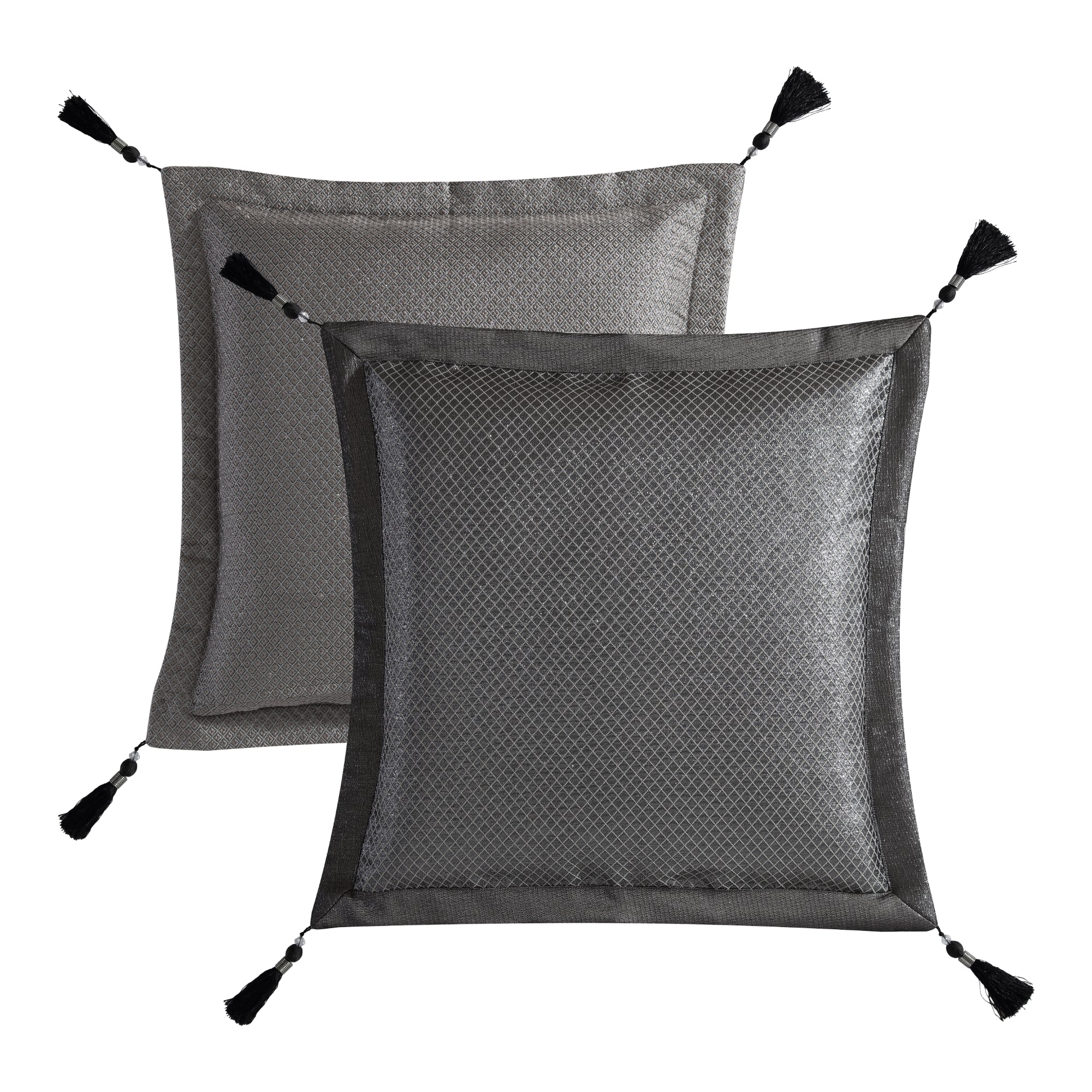 Emerson Granite European Pillowcase Set by Davinci - Luxury 100% Cotton Shams for King & Queen Size Beds - Perfect for Master Bedroom, Guest Room & Hotel Decor