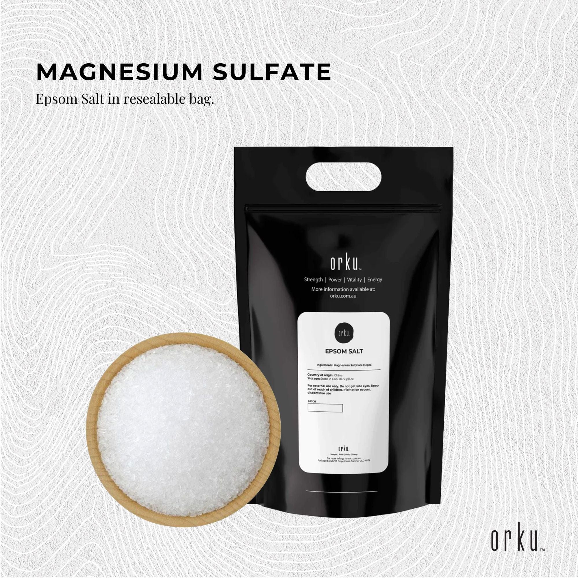 10Kg Epsom Salt (Magnesium Sulfate) - Premium Bath Salts for Skin & Body Care | Muscle Relaxation, Stress Relief & Detox | Perfect for Spa, Bath Soak & Foot Soak