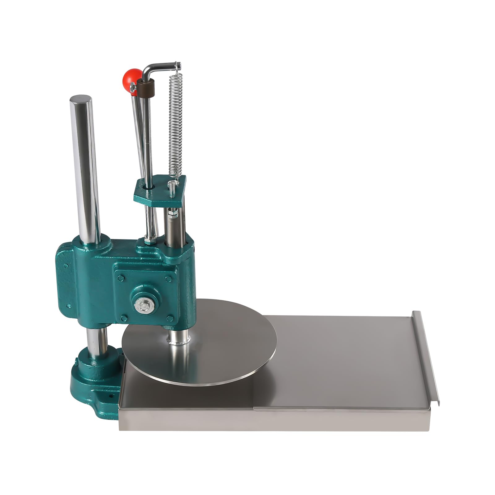 9.5 Inch Heavy Duty Stainless Steel Pizza Press Machine - Manual Dough Press for Perfect Homemade Pizza, Puff Pastry & Roti Sheets | Ideal for Restaurants, Pizzerias & Home Kitchens