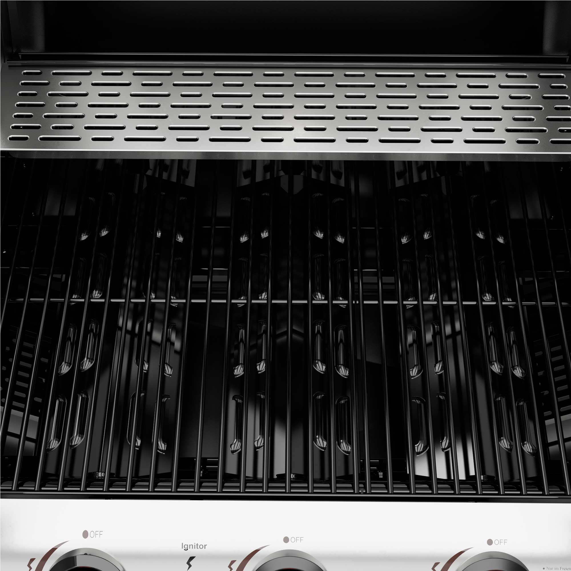 3 Burner Gas BBQ Grill with Piezo Ignition & Built-In Thermometer - Black/Stainless Steel - Perfect for Backyard BBQs, Camping & Outdoor Cooking (Model DG14)