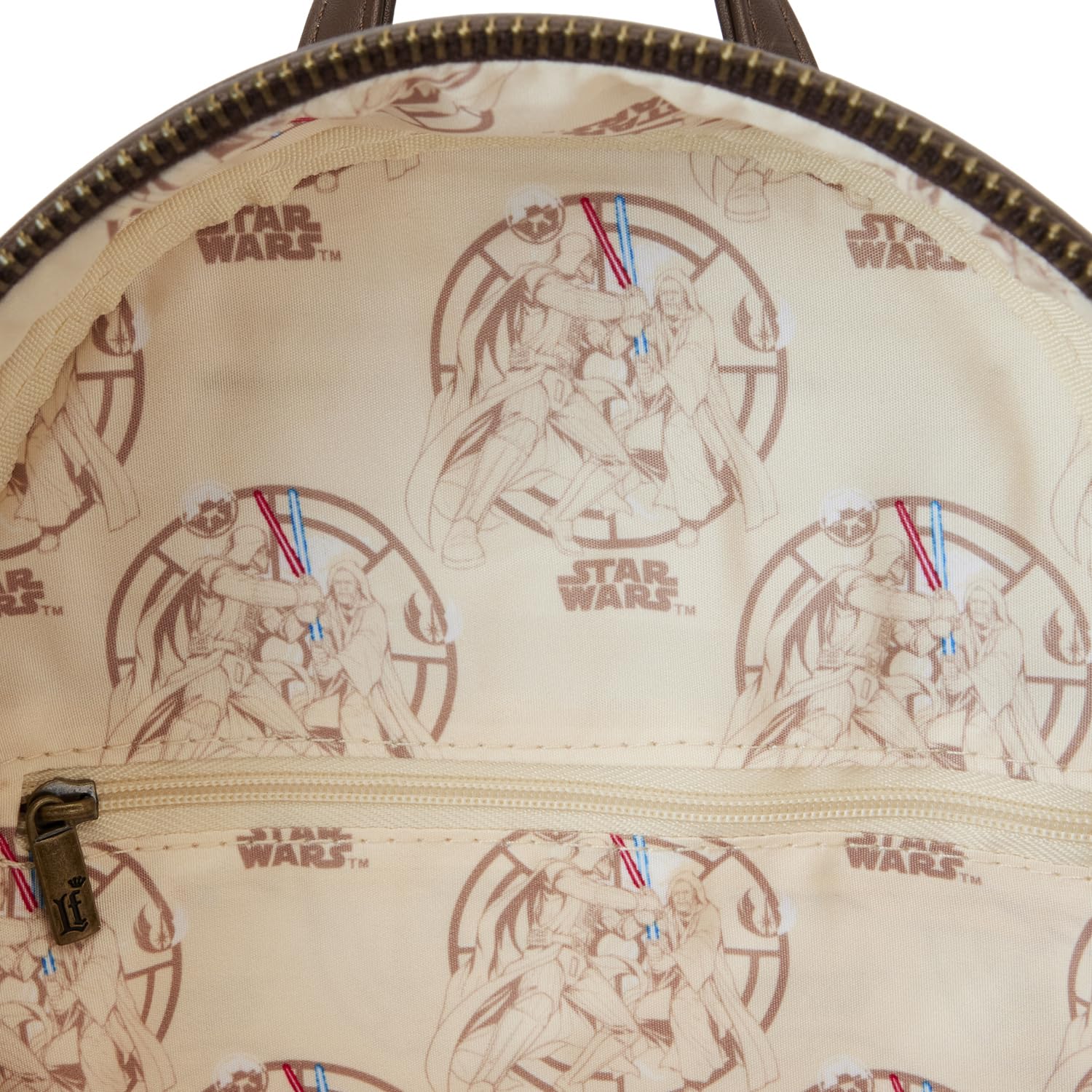 Loungefly Star Wars Obi Wan Kenobi Cosplay Women's Double Strap Shoulder Bag Purse - Stylish Crossbody Bag for Disney Fans, Comic Con & Everyday Use