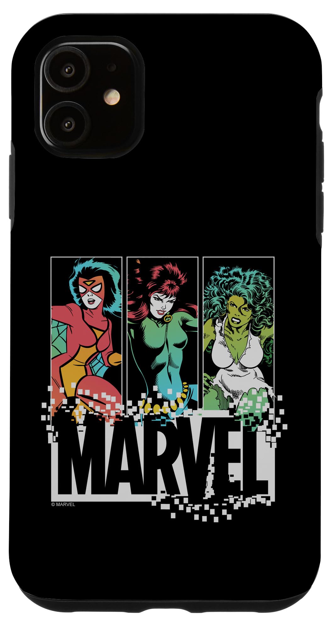 Marvel Spider-Woman Black Widow She-Hulk iPhone 11 Case - Durable Protective Cover for iPhone 11 - Perfect for Marvel Fans, Superhero Lovers & Comic Book Enthusiasts