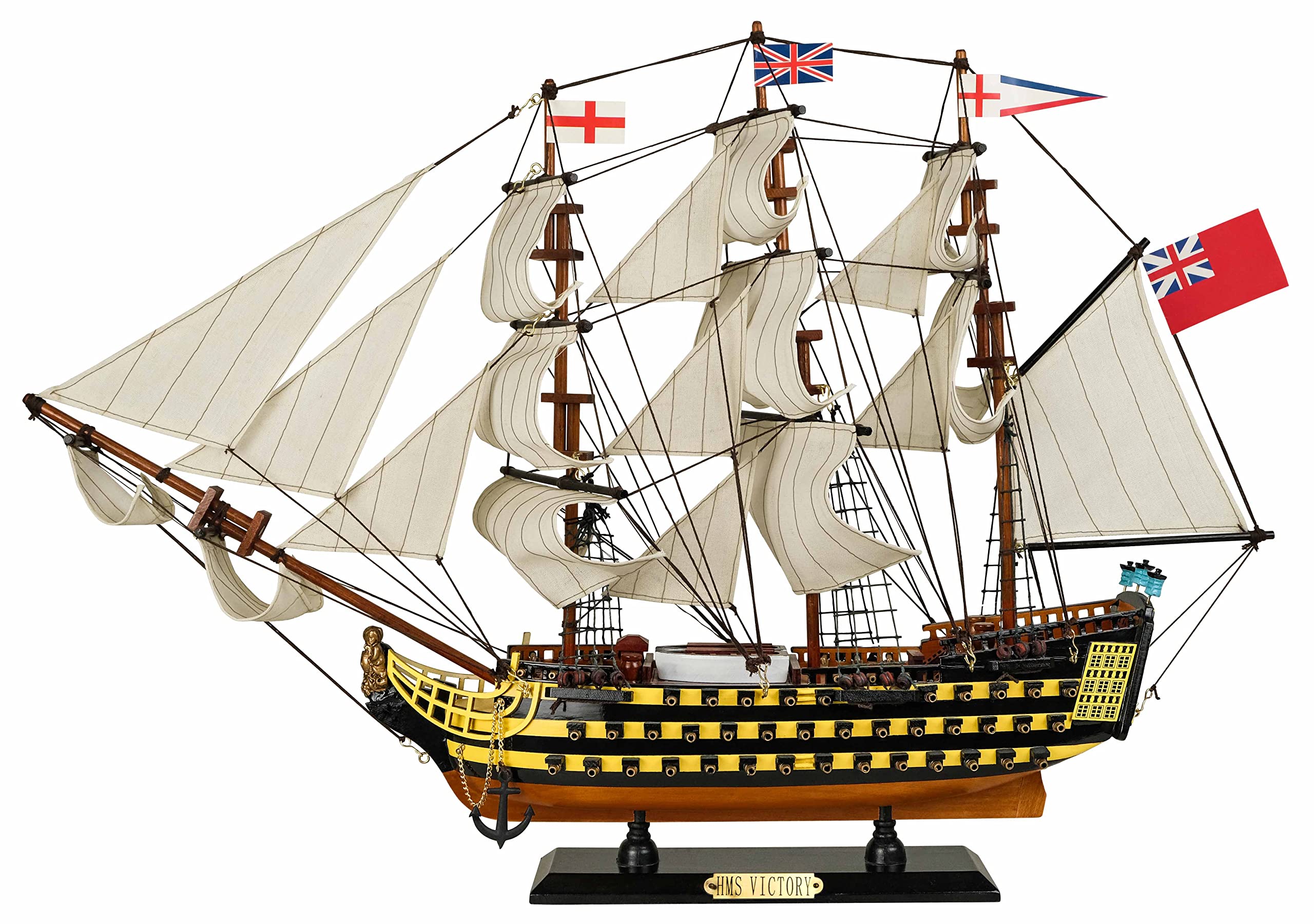 HMS Victory Wooden Ship Model 1/100 Scale - Home & Office Decor
