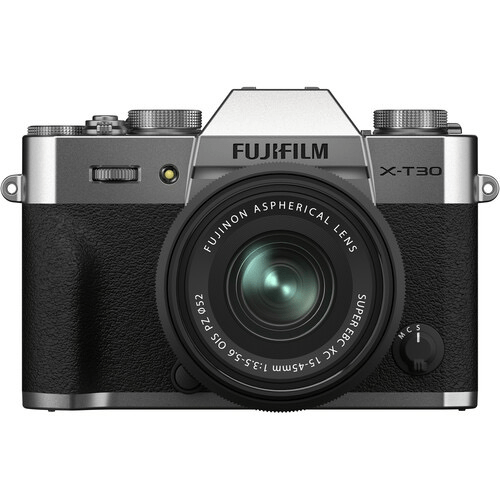 FUJIFILM X-T30 II Mirrorless Digital Camera with 15-45mm Lens Kit - 26.1MP APS-C Sensor, 4K Video, Bluetooth & WiFi (Silver) - Perfect for Travel Photography, Vlogging & Street Shooting