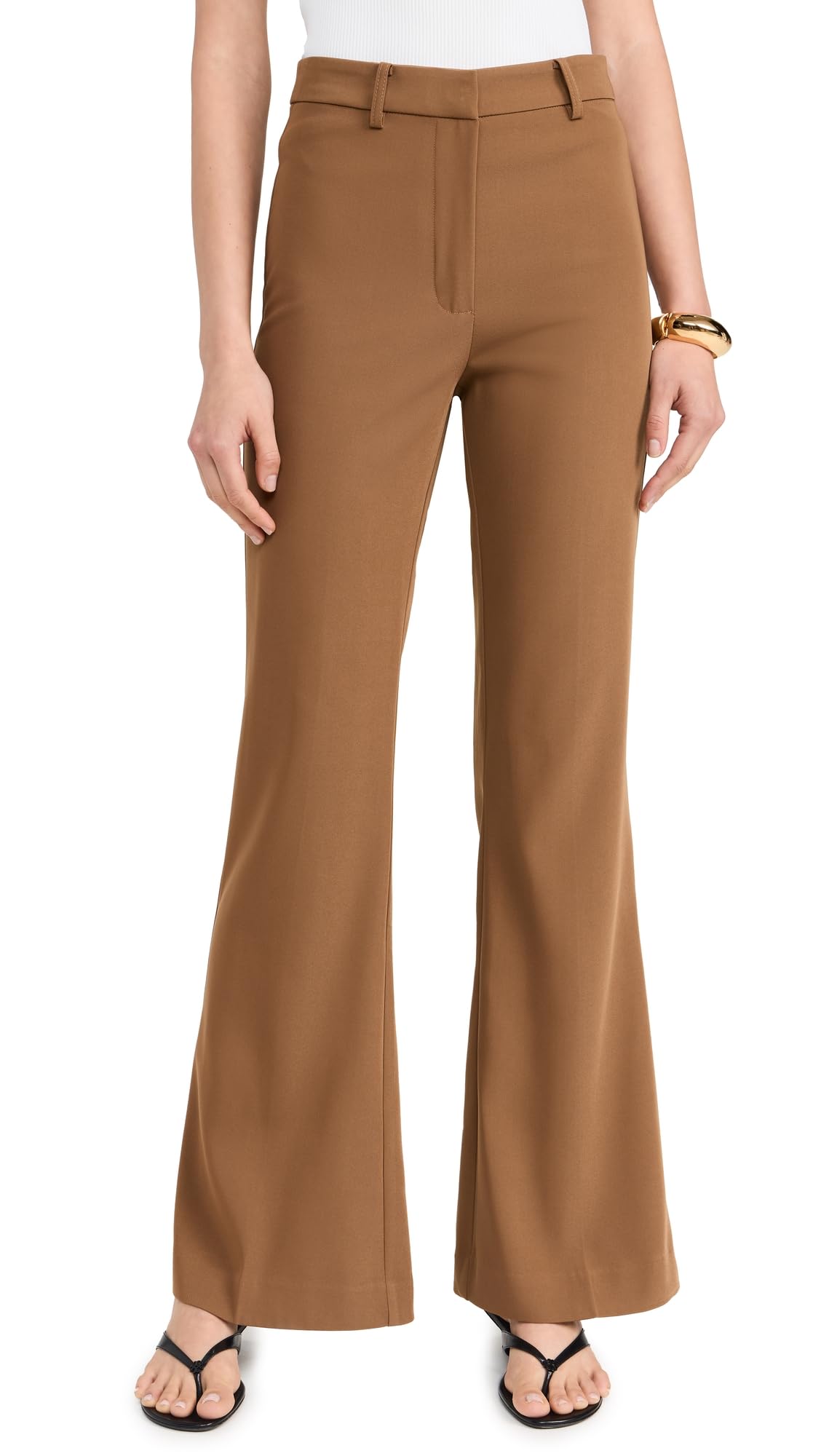 Bardot Women's Halifax Slim Flare Pants - High Waisted Stretch Denim Jeans for Casual & Office Wear | Comfortable Bootcut Trousers for Everyday Style