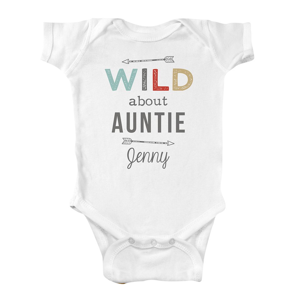 Personalized Wild About Infant Baby Bodysuit - 12 Month Creeper Outfit | Custom Name Baby Gift for Boys & Girls | Perfect for Birthdays, Baby Showers & First Photos