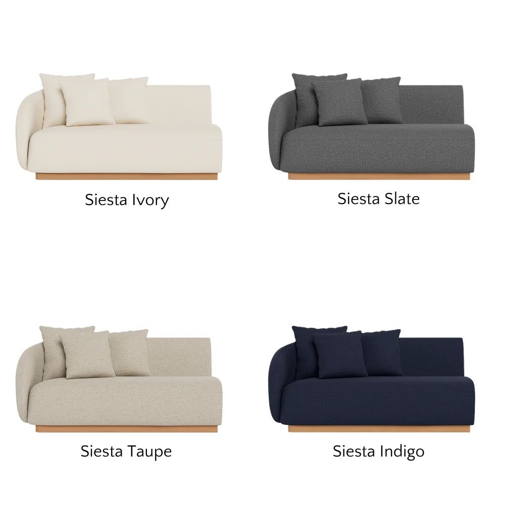Como Outdoor 2-Seat Left Arm Sectional Sofa Set - Waterproof Patio Furniture for Backyard, Poolside & Garden Relaxation