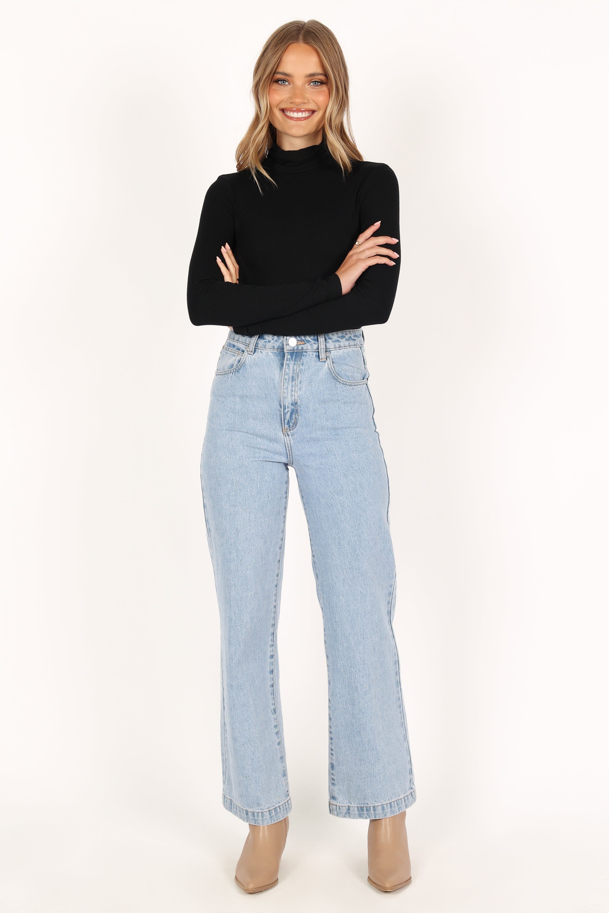 Hamish Ribbed Knit Bodysuit for Women - Stretchy Slim Fit Black Long Sleeve Bodycon Shirt | Perfect for Layering, Date Night & Casual Outfits