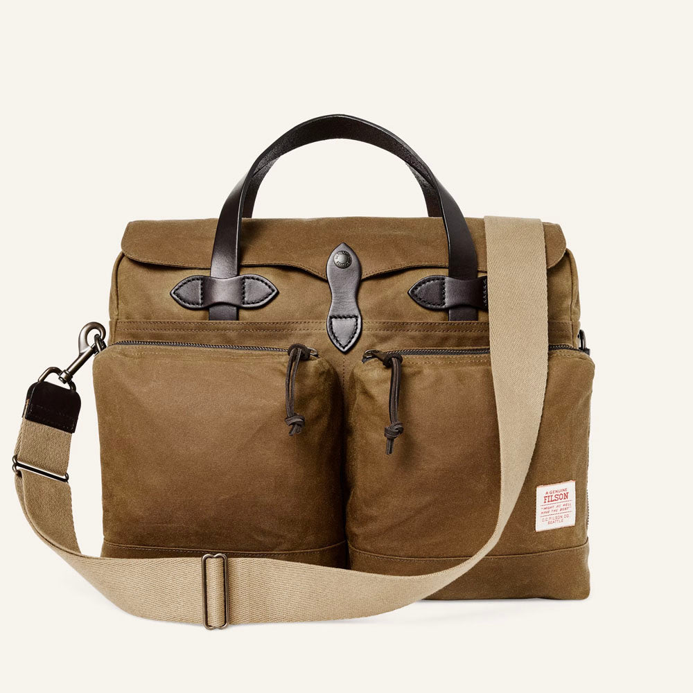 24 Hour Tin Cloth Briefcase - Durable Waterproof Messenger Bag for Work & Travel - Perfect for Business Professionals & Commuters