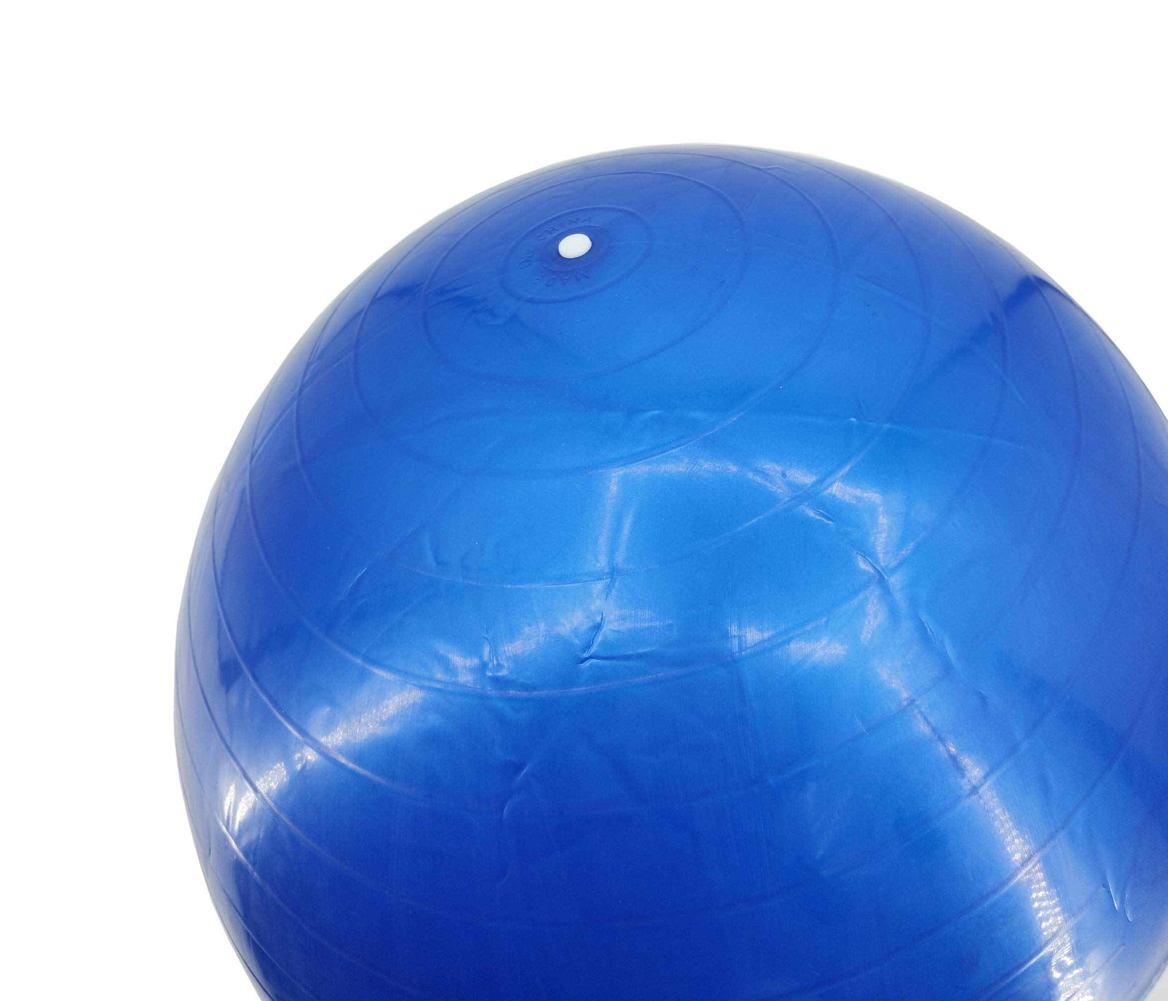 22 Inch (55cm) Anti-Burst Exercise Yoga Ball - Premium Stability & Balance Ball for Fitness, Gym, Pilates, Physical Therapy - Includes Free Air Pump (Latex-Free, 1.25 lbs Weight) - Perfect for Home Workouts, Office Chair Alternative & Pregnancy Exercises
